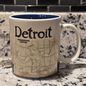 Detroit Starbucks 2009 Collector Series 16 oz Coffee Tea Mug Cup